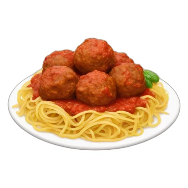 Meatballs spaghetti sticker