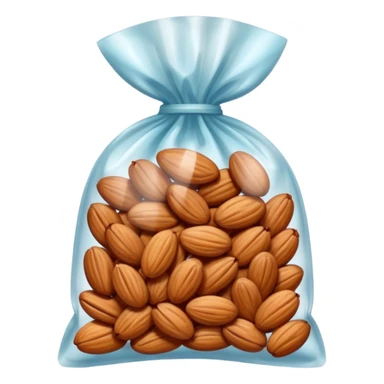 candied almonds in bag sticker