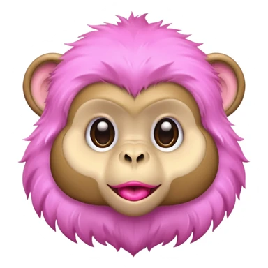Monkey with lipglosses  sticker