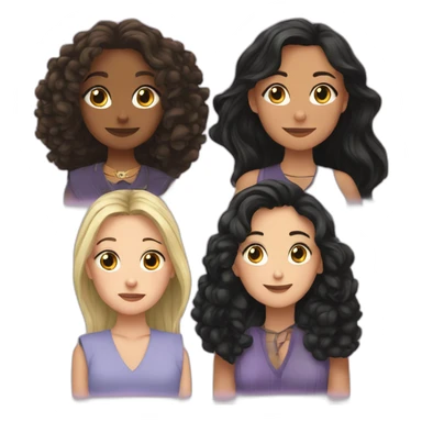 prue, piper and phoebe sticker