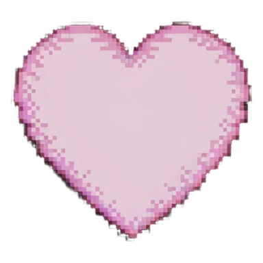pink pixelated heart sticker