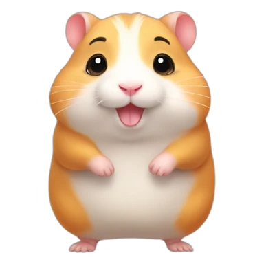 Cute little Chubby Hamster  sticker