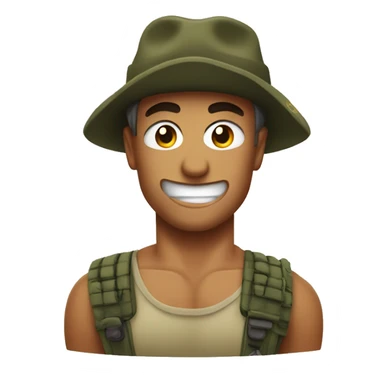Rambo winks sticker