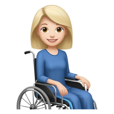 Woman in a wheelchair  sticker