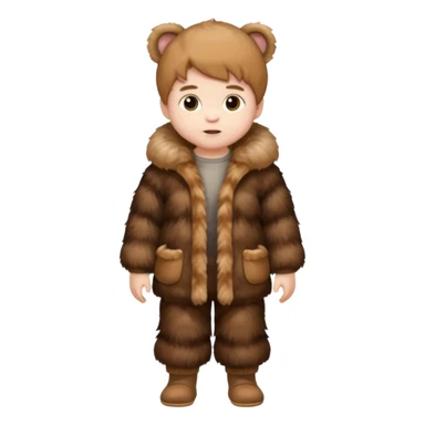 a full body of baby boy wearing fur clothing



















 sticker