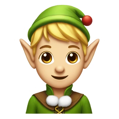 Cute elf sticker