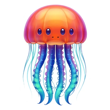 jellyfish with unique design and color but i want a simple one sticker