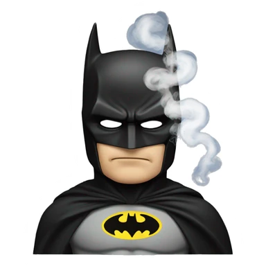 Batman smoking sticker