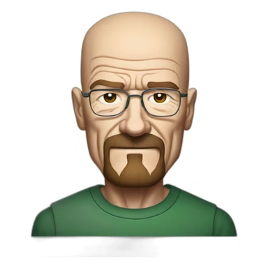 Bryan Cranston as Walter White from breaking bad sticker
