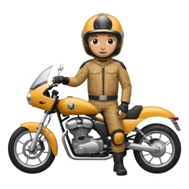 motorcycle human with helmet full body sticker