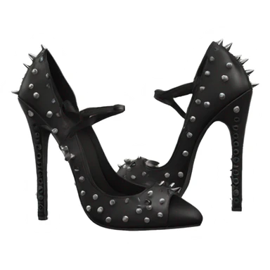 Black rivet heels  sticker