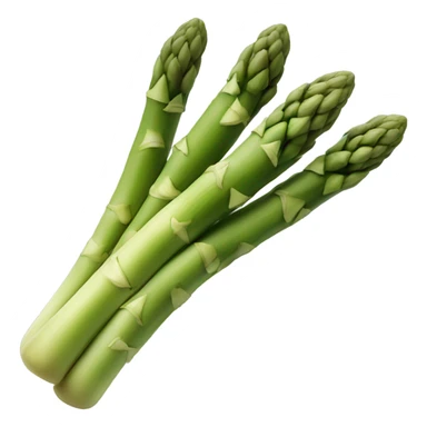A flying Cartoon asparagus  sticker