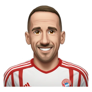 ribery smiling sticker