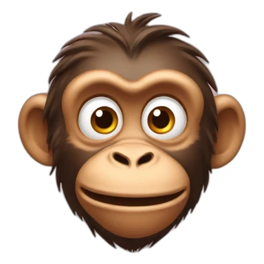goofy monkey sticker