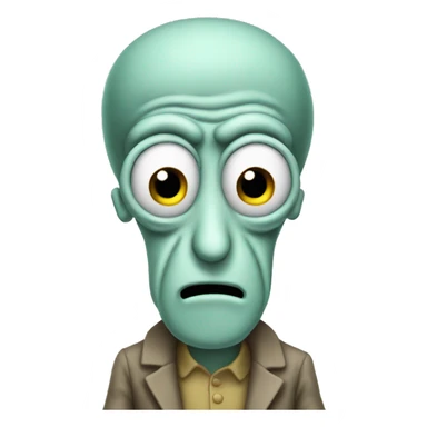 Squidward sticker