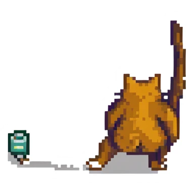 A farting cat sticker