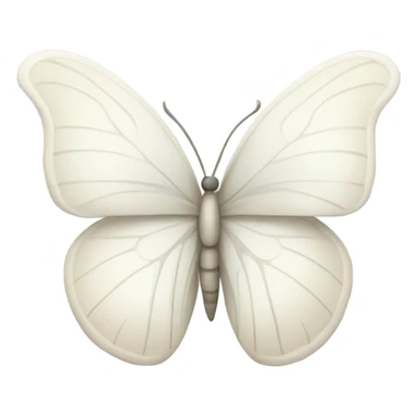 White butterfly  sticker