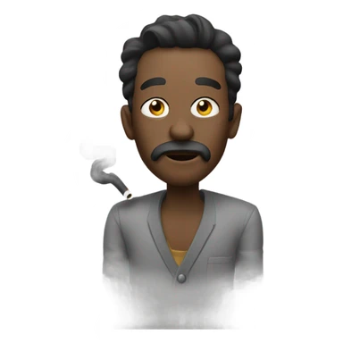 Dude smoking  sticker