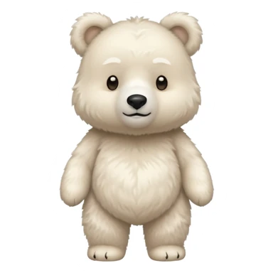 A white bear have test sticker