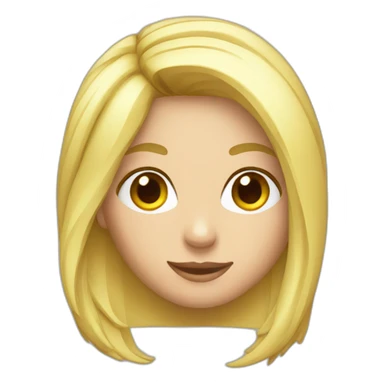 Gameuse blonde emote sticker