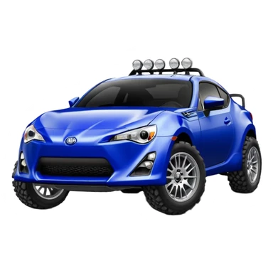 Ultramarine 2013 Off road monster scion fr-s silver wheels  sticker