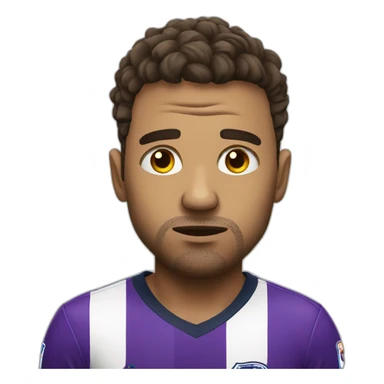 sad footballer sticker