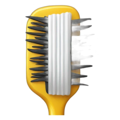 Poussin brosse à dents sticker