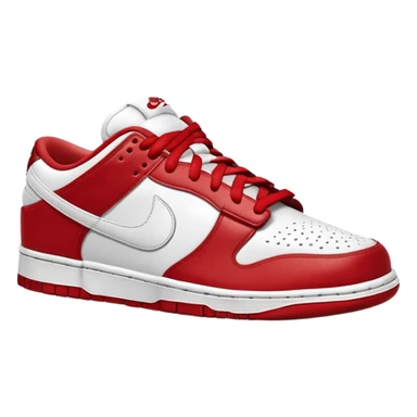 I want you to draw a Nike Dunk Low with the Nike logo facing right sticker