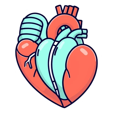 animated heartbeat, medical heart sticker