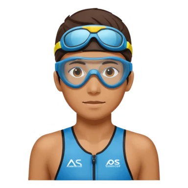 Schüler, der triathlon macht sticker