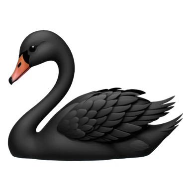Black swan sticker