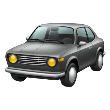 Car with sunglasses sticker