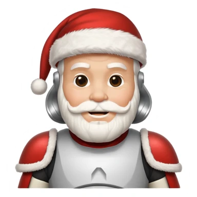 storm trooper santa sticker