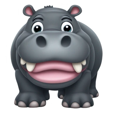 fat hippo sticker