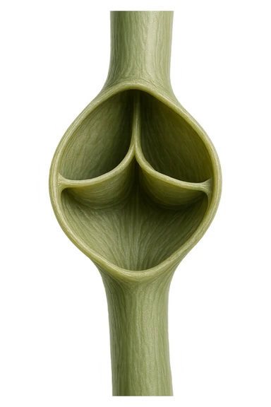 valvola linfarica senza sfondo realistica sticker