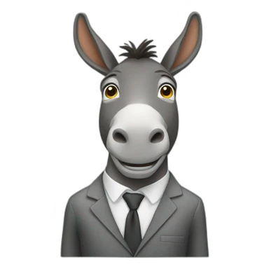 donkey in suit sticker