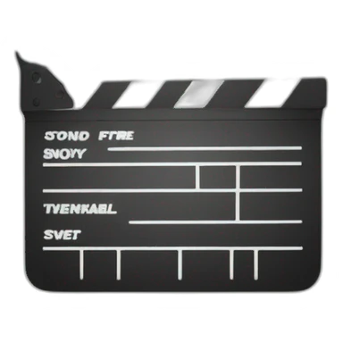 movie clapper sticker
