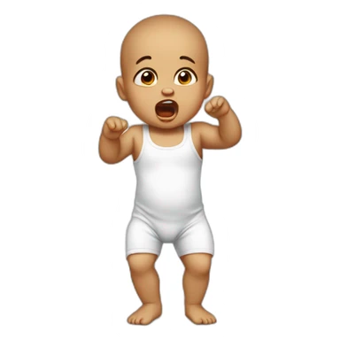 Tantrum baby sticker