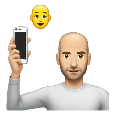 phone on head zidane sticker