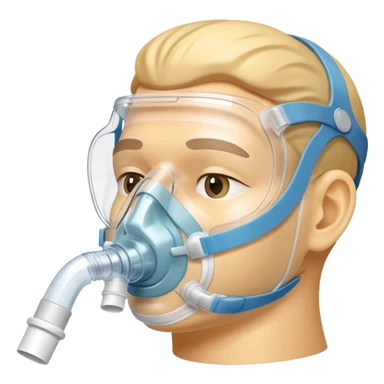 cpap face mask sticker