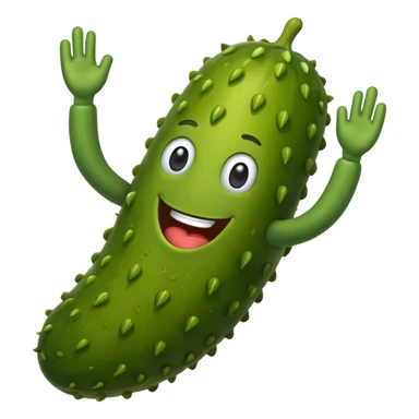 Dancing pickle sticker