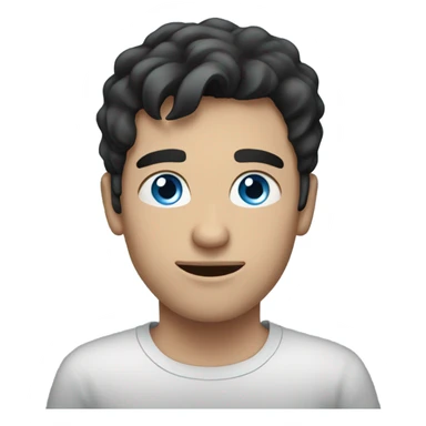 men with dark hair with blue eyes  sticker