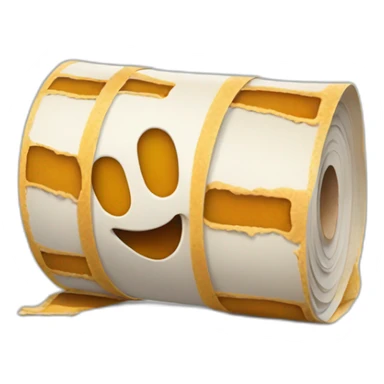 Film roll of spill sticker