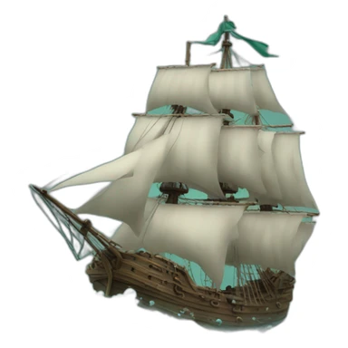 flying dutchman flowing sticker