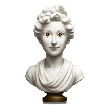 Elegant Ceramic bust sticker