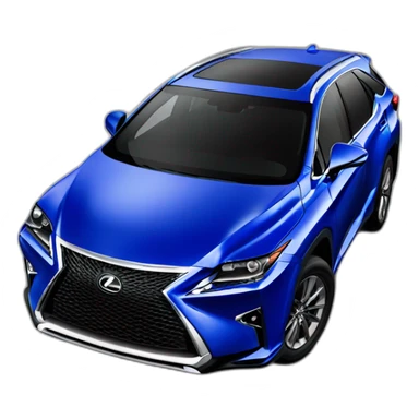lexus rx sport blue car sticker