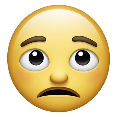 sad face with peace sign  sticker