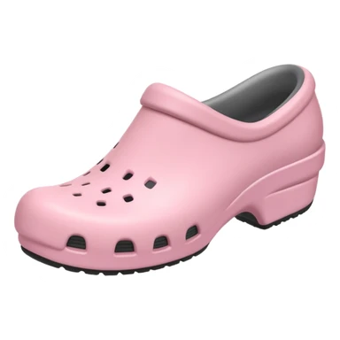 crocks fun edition in pastel pink color sticker