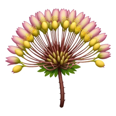 Albizia lebbeck flower without petals sticker
