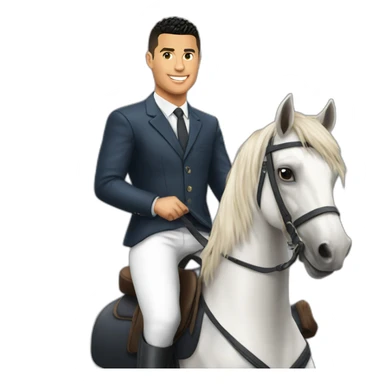Ronaldo sur un cheval sticker